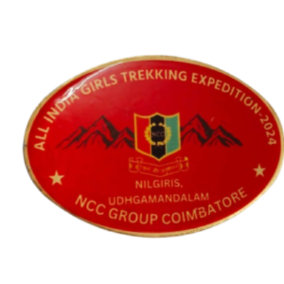 ALL India Girls Trekking Expedition 2024 Nilgiris UDHGAMANDALAM NCC Group Coimbatore NCC Camp badge | ALL India Girls Trekking Expedition 2024 NCC Camp badge